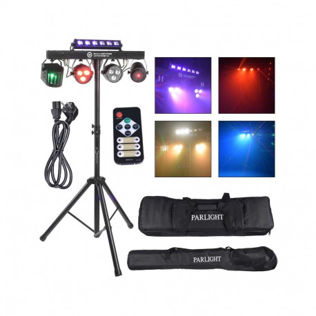 LIGHT4ME LED lavavalgusti I kiir laser strobo PAR derby UV