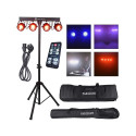 Light4Me LED BAR COB PAR 4x30W koos statiivi ja kattega