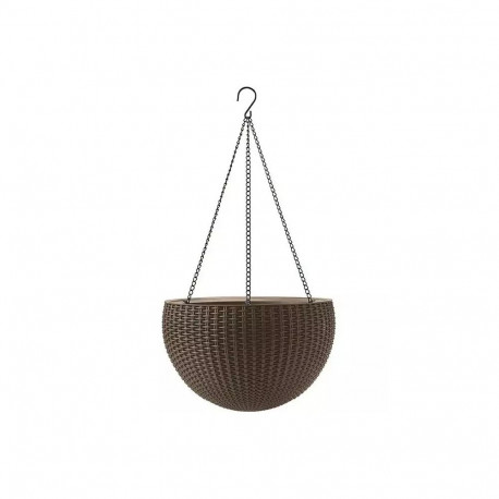 KETER ROUND HANGING FLOWER POT BROWN