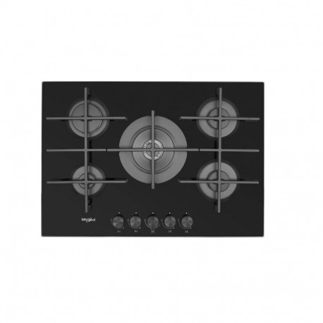 Whirlpool AKWL 728/NB Black Built-in 75 cm Gas 5 zone(s)