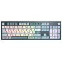 Montech MKey keyboard Gaming USB Grey, Light Blue, White