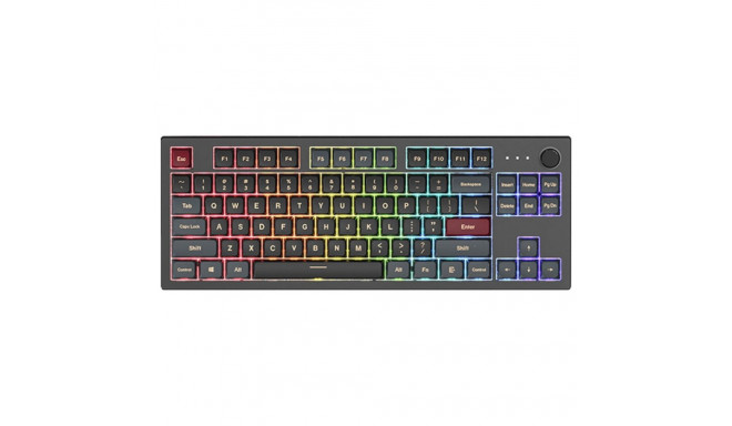 Montech MKey TKL keyboard Gaming USB Burgundy, Dark Grey