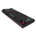 Montech MKey TKL klaviatuur gaming USB burgundia, tumehall