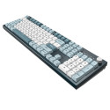 Montech MKey klaviatuur mängimiseks USB hall, helesinine, valge