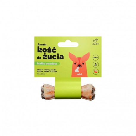 AZANKI Bone with Insects and Flaxseed MINI – Dog Treat – 10 cm