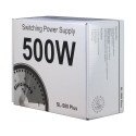 Inter-Tech SL-500 Plus toiteplokk 500 W 20+4 pin ATX ATX hõbedane