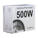 Inter-Tech SL-500 Plus power supply unit 500 W 20+4 pin ATX ATX Silver