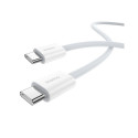 Baseus Superior USB C to USB C andmesidekaabel 1 m 30 W valge