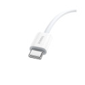 Baseus Superior USB C to USB C andmesidekaabel 1 m 30 W valge