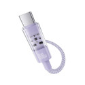 Baseus Gem USB A to USB C kiirlaadimiskaabel 1 m 100 W lilla