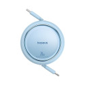 Baseus Free2Pull laiendatav USB C to iP Lightning kiirlaadimiskaabel 1 m 20 W sinine