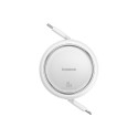 Baseus Free2Pull laiendatav USB C to iP Lightning kiirlaadimiskaabel 1 m 20 W valge