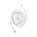 Baseus Free2Pull laiendatav USB C to iP Lightning kiirlaadimiskaabel 1 m 20 W valge