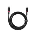 Baseus Dura Type C kiirlaadimiskaabel iP jaoks 20 W 2 m must, punane