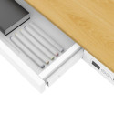 ACTIVEJET elektriliselt reguleeritava kõrgusega kirjutuslaud 140x70 ET119W-C valge/tamm