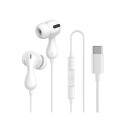 Baseus Encok CZ20 juhtmega valged kõrvaklapid USB Type-C kõnedeks/muusikaks Baseus Encok CZ20 juhtmega valged kõrvaklapid USB Type-C kõnedeks/muusikaks