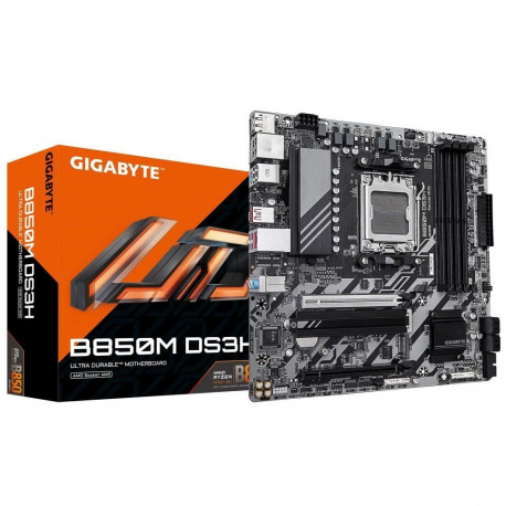 GIGABYTE emaplaat B850M DS3H AMD Ryzen 9000 seeria protsessoritele, 16+2+2-faasiline digitaalne VRM,