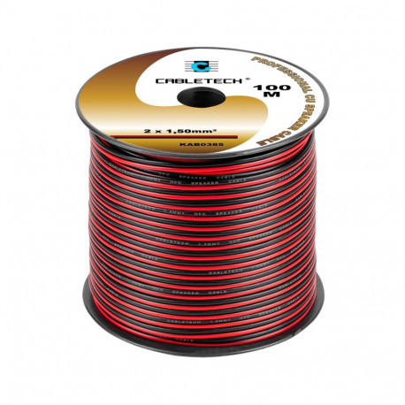Kõlarikaabel 1.5mm, must-punane