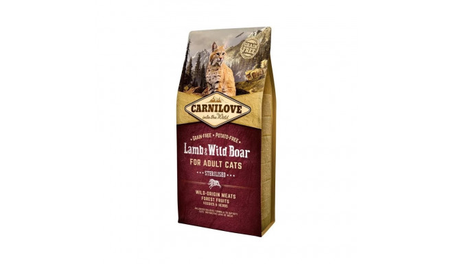 CARNILOVE Lamb & Wild Boar Sterilised - dry cat food - 6kg