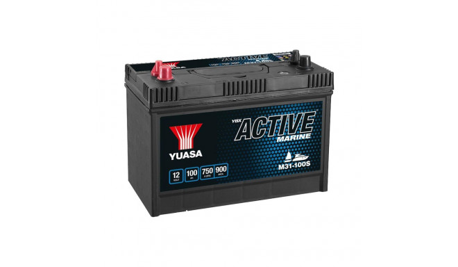 Battery YUASA 12V 100Ah/750A Active Marine Start (L+ standard terminal + threaded 330x173x240 B00 (p
