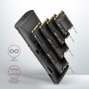 Axagon EEM2-GTS2 must M.2 SSD-korpus