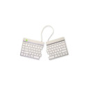 Wireless split keyboard in white RGOSBUKWLWH by R-GO TOOLS