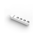 Gembird TSL-PS-S4U-01-W Smart power strip 4 AC outlet(s) Type E 1.5 m 3 3880 W White