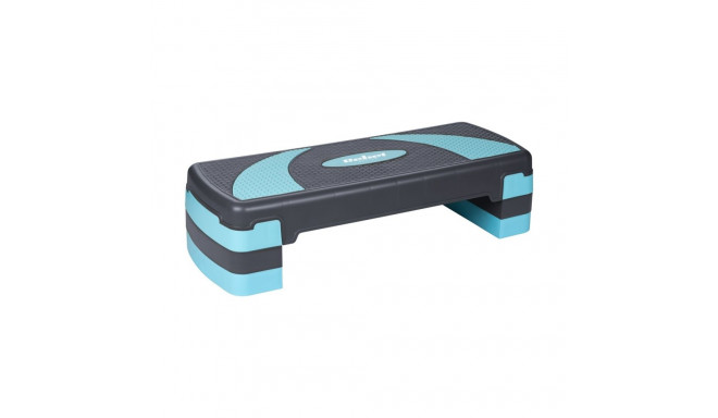 Aerobics & Fitness Step, 3 steps, grey-blue, REBEL ACTIVE