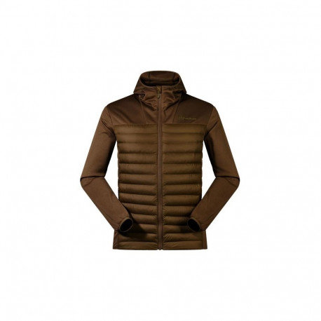 Men's Berghaus Vaskye Hooded Hybrid Jacket size L brown