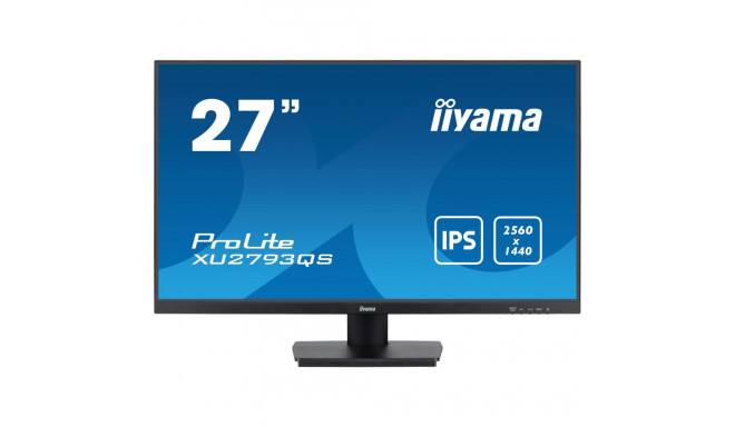 iiyama ProLite XU2793QS-B7 arvutimonitor 68,6 cm (27") 2560 x 1440 pikslit 4K Ultra HD LED must