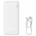 Baseus Airpow liitium-polümeer akupank 10000 mAh 20 W valge
