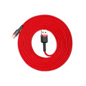 Baseus CATKLF-U09 mobile phone cable Black, Red 3 m USB A USB C