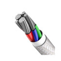 Baseus CATLGD-02 lightning cable 1 m White