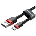 Baseus Cafule USB kaabel 2 m USB A USB C must, punane