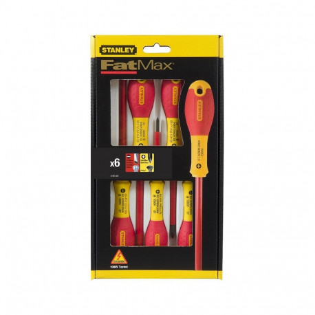 Stanley FATMAX 6-osaline isoleeritud lapik- ja ristpeakruvikeerajate komplekt