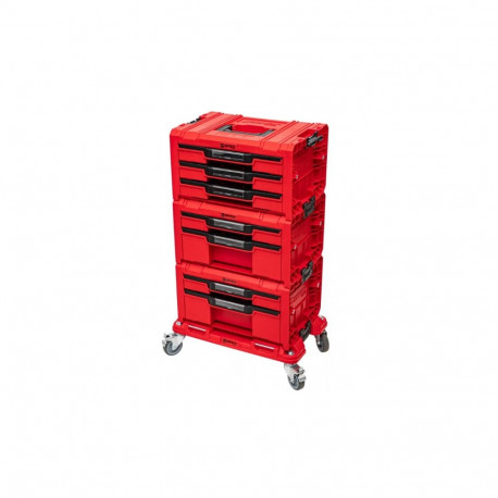Qbrick System töökoja sahtlite komplekt Pro Drawer Set 3 Ultra HD Custom, punane