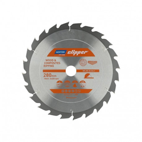 NORTON PIŁA TARCZOWA 280mm x 30mm x 24z DREWNO I KOMPOZYTY ATB (3,2 / 2,2)