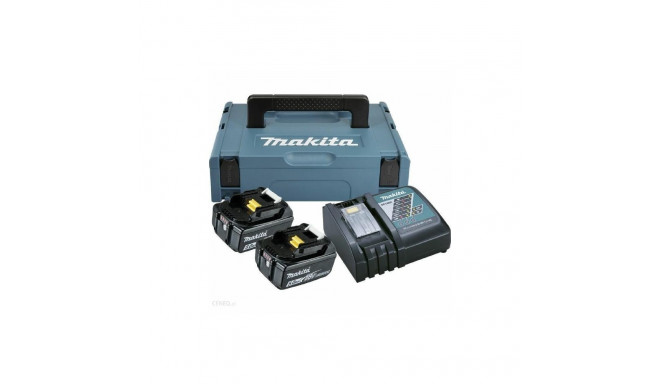 makita toiteallika komplekt 18V 2x5,0Ah (BL1850Bx2+DC18RC) makpac