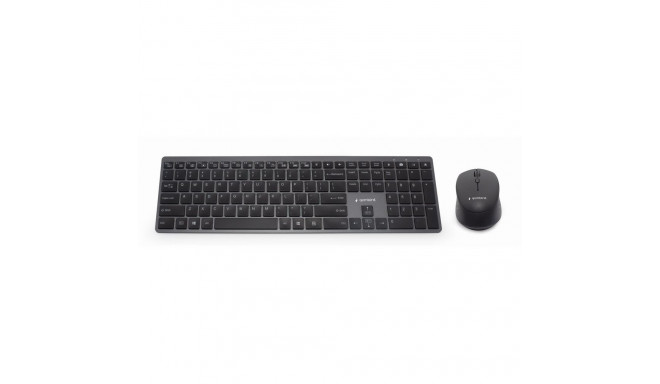 Gembird KBS-ECLIPSE-M500 must juhtmevaba klaviatuur hiirega QWERTY US English