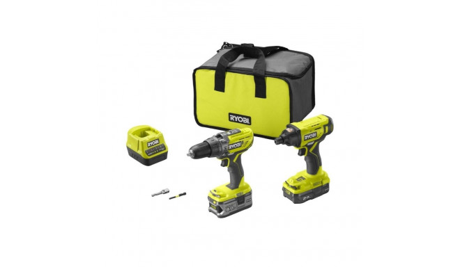 Cordless Tool Set R18PDID2-252S 18V with 1*2.0AH and 1*5.0AH batteries ONE+
