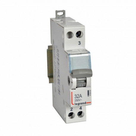 Legrand CX³ 32A 2 Way Changeover Switch with Centre Point push-button panel Multicolour