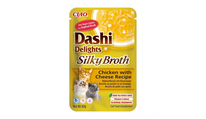 INABA CAT Dashi Delights siidine puljong kana juustuga maius kassidele 40g