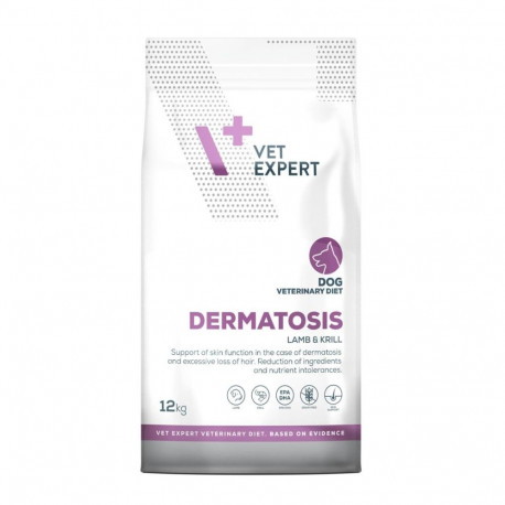 VetExpert koerte kuivtoit Veterinary Diet Dermatosis lamba ja krilliga 12kg
