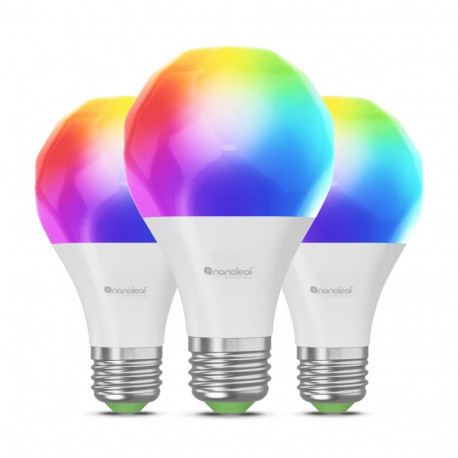 NANOLEAF ESSENTIALS nutipirn Bluetooth A60 E27 Matter 9W 806LM RGBCW 2700–6500K (NF080B02-3A19E) 3tk