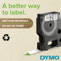 DYMO D1 Standard - must rohelisel - 19mm