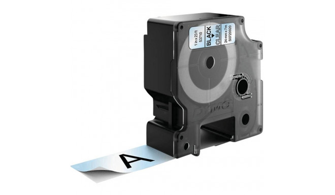 DYMO D1 Standard - must läbipaistev - 24mm