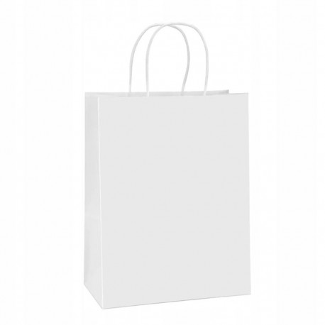 BSTech Paper Bag, gift, white handle. 260x170x310. Set of 25 pcs. 120 gsm.