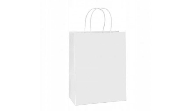 BSTech Paper Bag, gift, white handle. 260x170x310. Set of 25 pcs. 120 gsm.