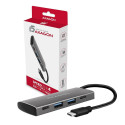 Axagon HMC-4G2 liidese jaotur USB 3.2 Gen 2 (3.1 Gen 2) Type-C 10000 Mbit/s hall