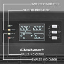 Qoltec 52283 Uninterruptible Power Supply UPS | 6kVA | 6000W | Power factor 1.0 | LCD | EPO | USB | 